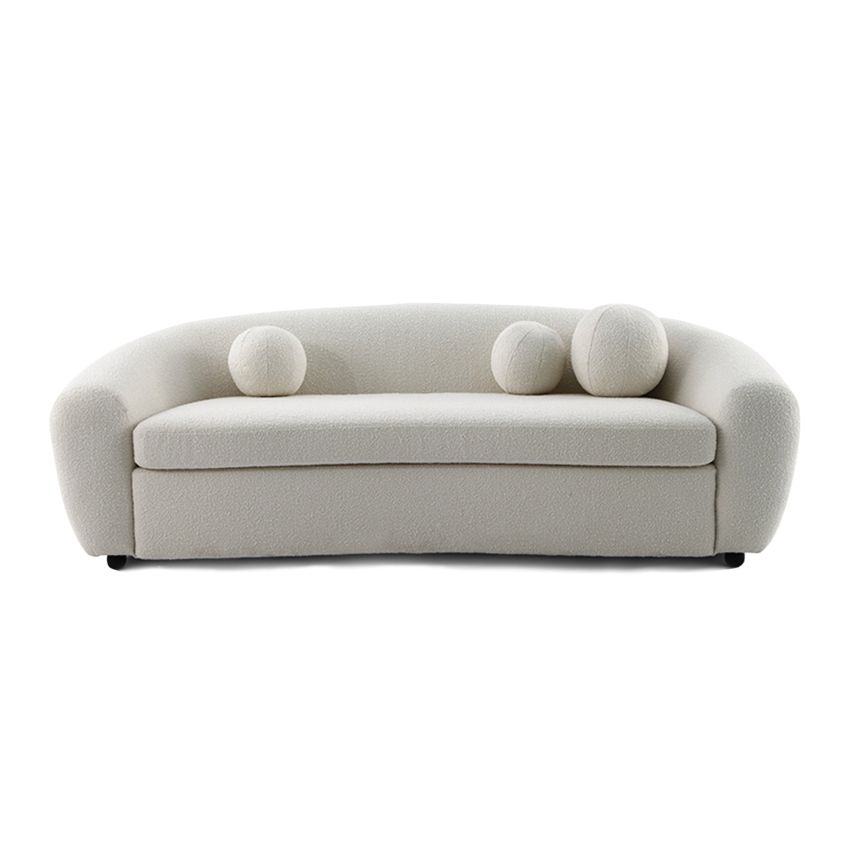 Curved Boucle Sofa Fabric