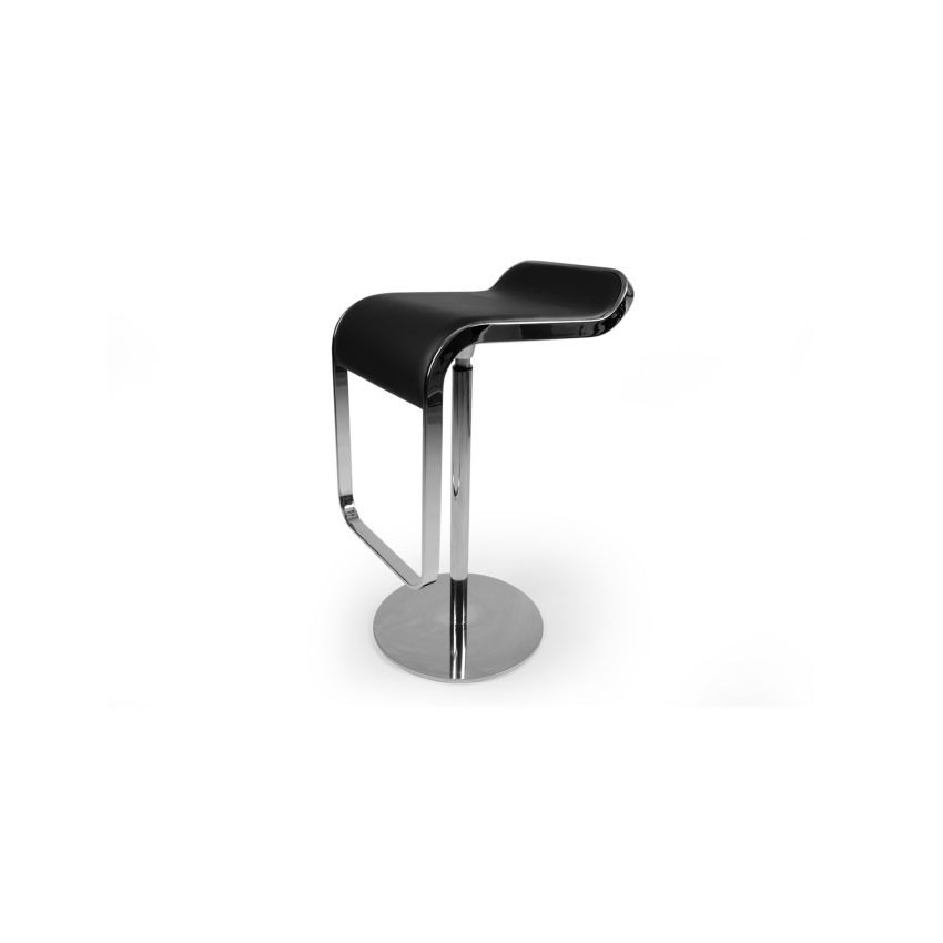 Lem Piston Italian Leather Barstool