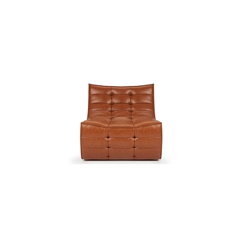 Sienna Armless Premium Aniline Leather Lounger