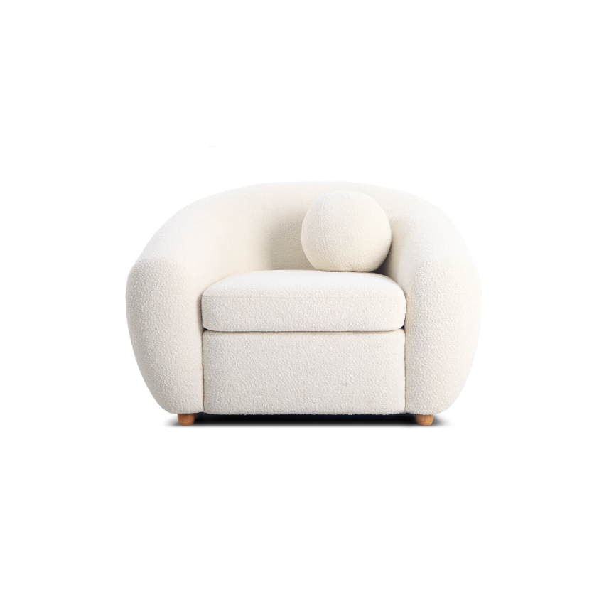 Curved Boucle Chair Fabric