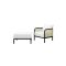 Afton Outdoor Rattan Patio Chair and Ottoman