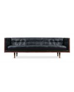 Woodrow Box 87" leather Sofa