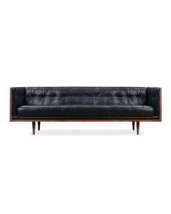 Woodrow Box 87" leather Sofa