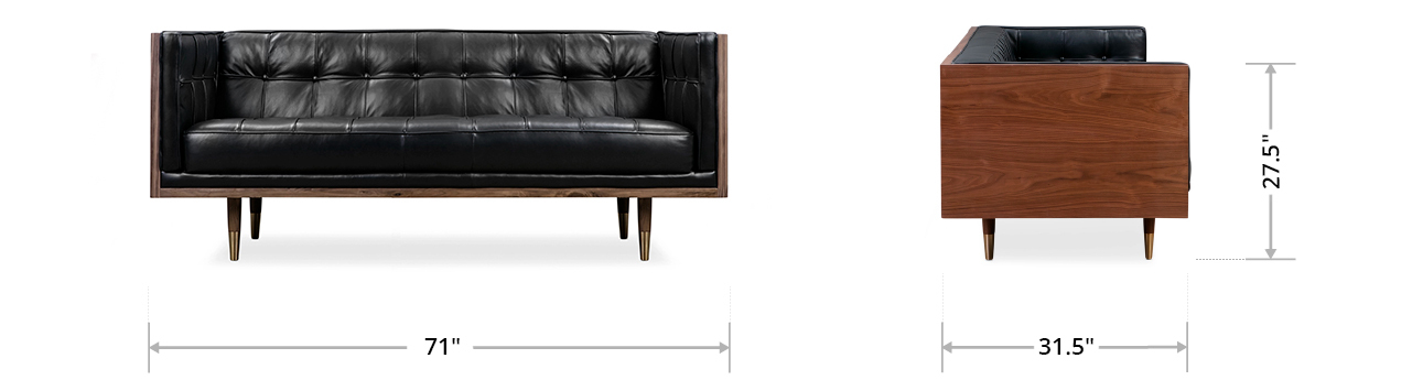 kardiel woodrow box sofa